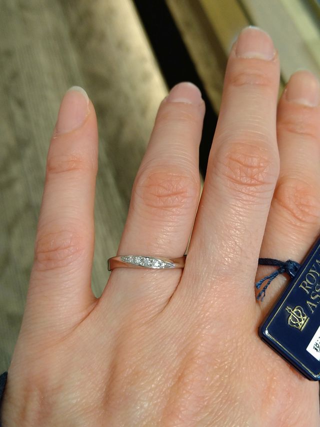 ダイヤ5石、ウェーブ