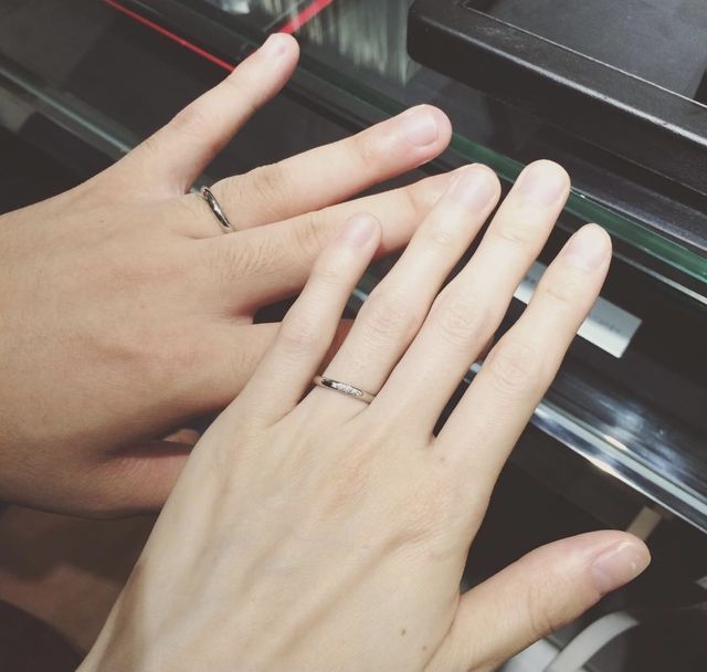 並んだデザインのプラチナ