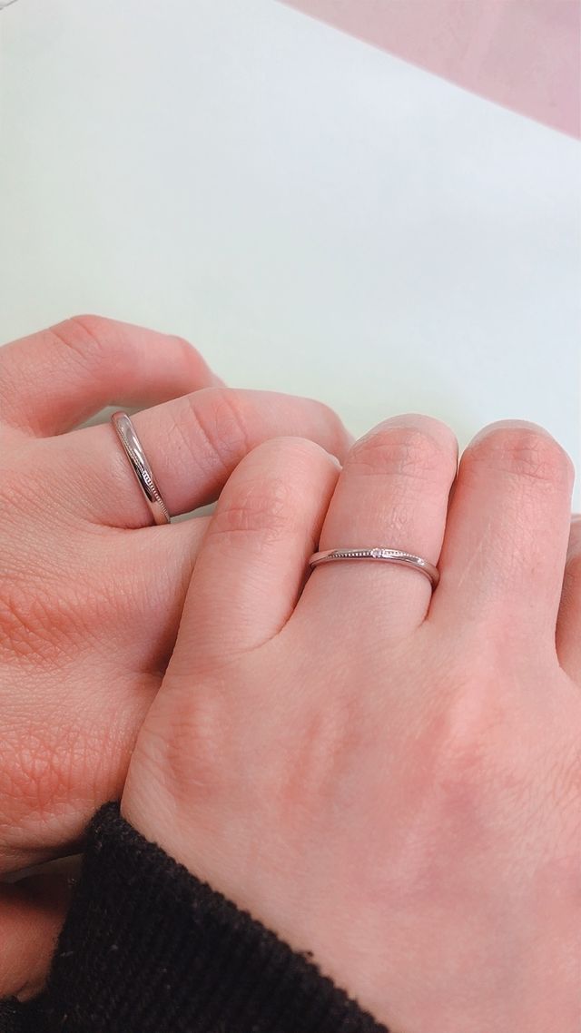 待ちに待った結婚指輪