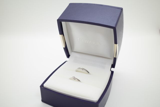 販売員さんにおすすめしてもらった『結』という結婚指輪。