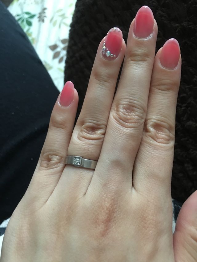 シンプルだけどダイヤモンド入り♡