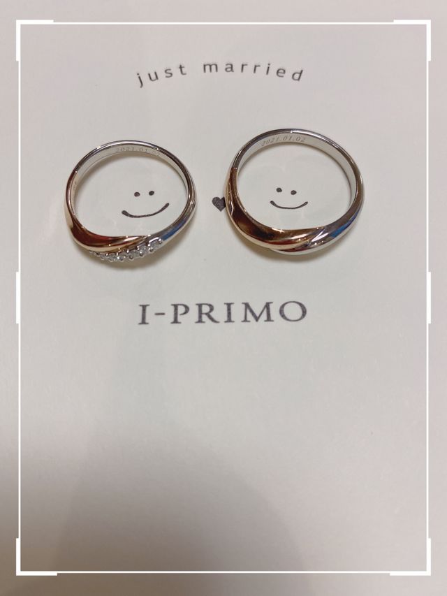 プラチナとピンクゴールドがとても可愛いです