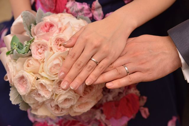 結婚式でのリングショット