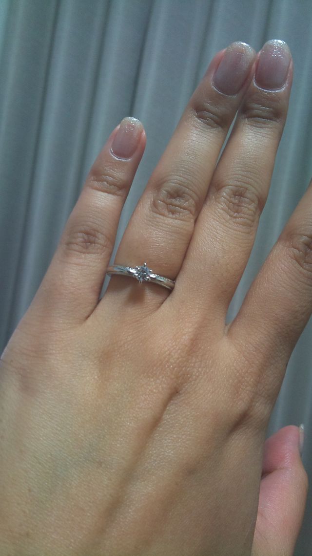 K-unoさんへオーダーした婚約指輪