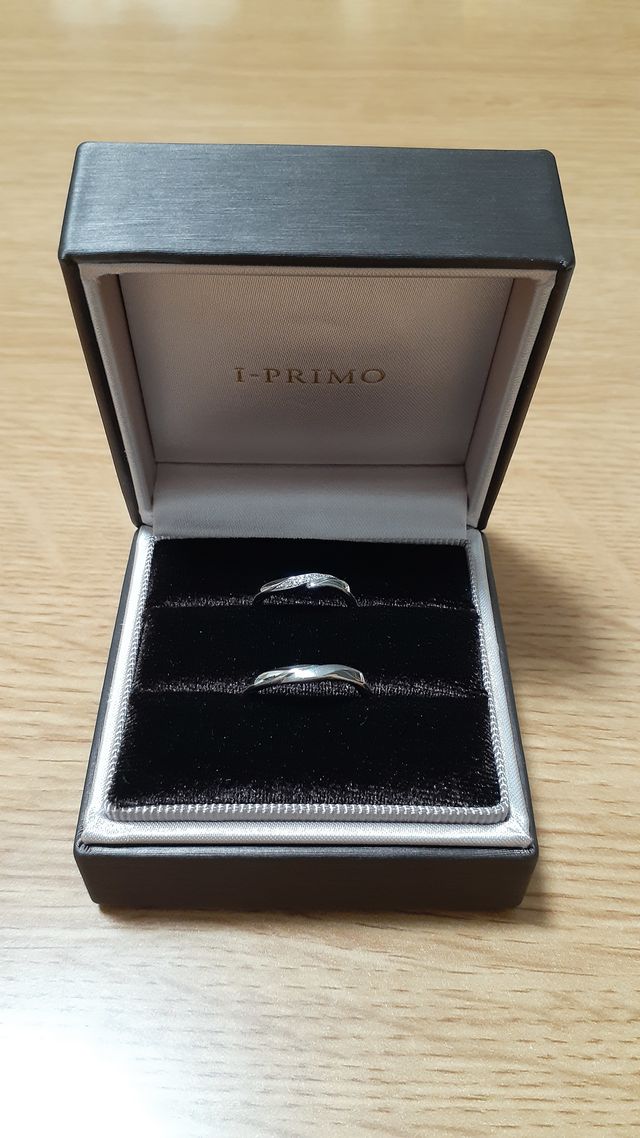 憧れていた指輪。一生大事にします。