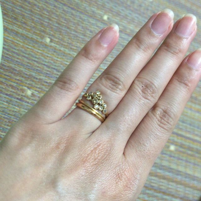 婚約指輪と結婚指輪です