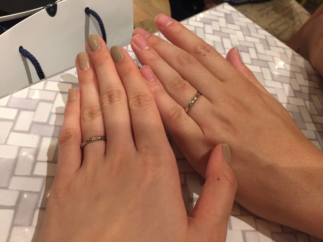 ロイヤルアッシャーで一番シンプルなデザインの指輪を選びました