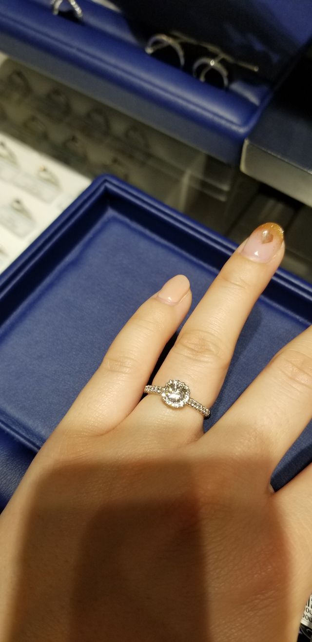 購入前の試着時の写真です。