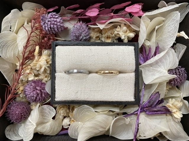 結婚指輪を2人で手作りをしました。