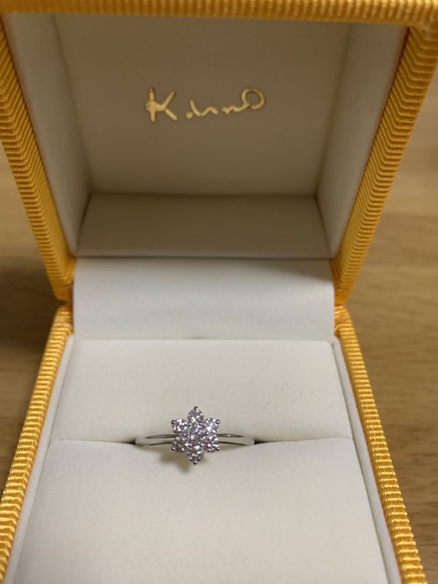 祖母からもらった指輪をリメイク。