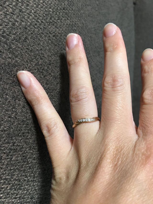 指にフィットするので付けていても気にならない