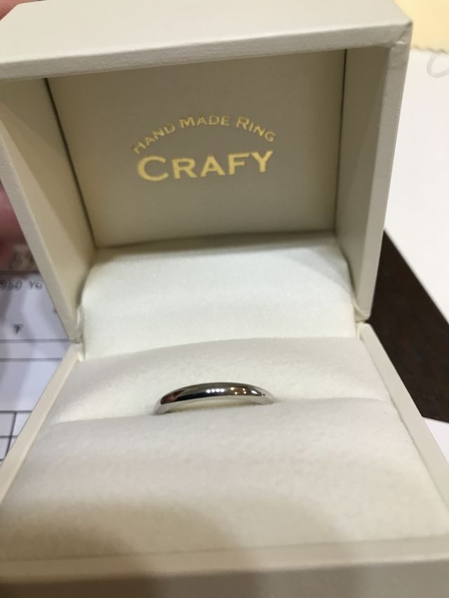 結婚作成の指輪を紛失したので、お小遣いを貯めて、再作成。