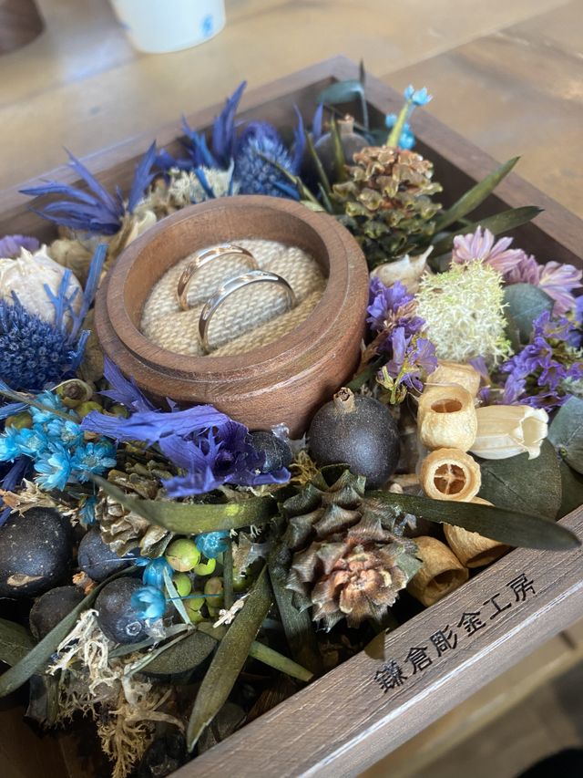 
自分たちで作ることで指輪に愛着や思い出が出来た。