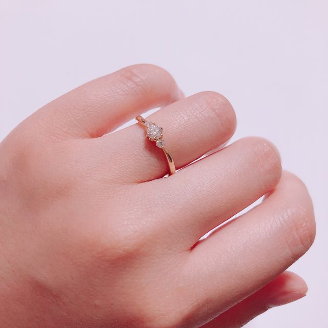 ダイヤモンドが３つもあり、豪華です！