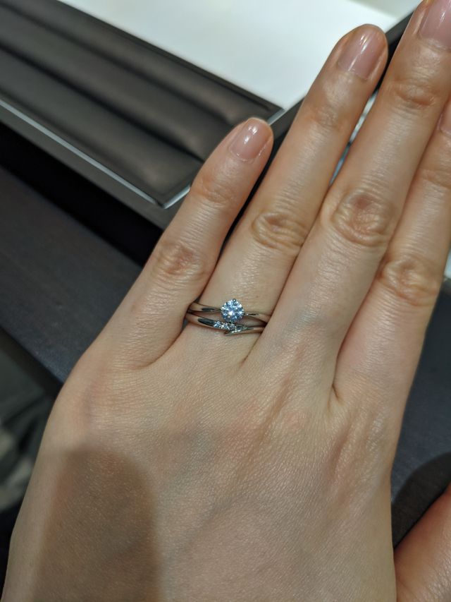 婚約指輪＋結婚指輪