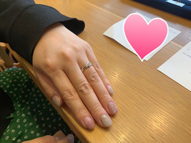 結婚指輪と重ね着け