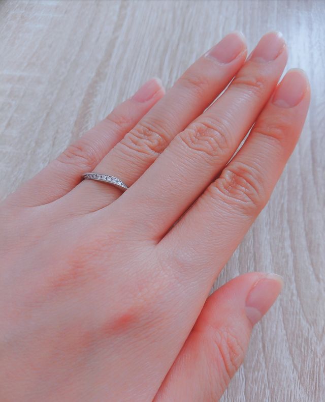 指輪着用時のものです。