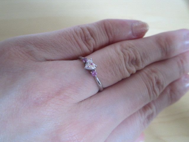 指に着けた状態