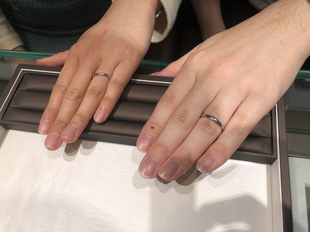 試着時につけた際の写真です。