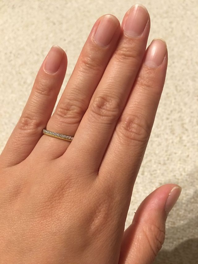 ハーフエタニティ、ミル打ち&ダイヤ