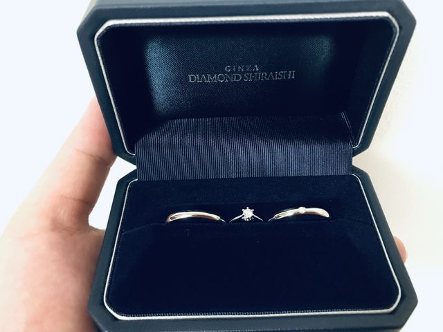 シンプルのものがよくて一粒のダイヤモンドにしました