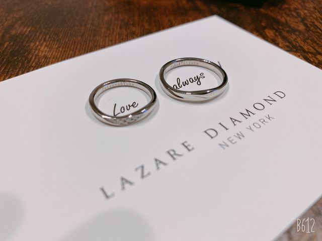 念願の結婚指輪。お気に入りのデザインに出会えて嬉しいです！