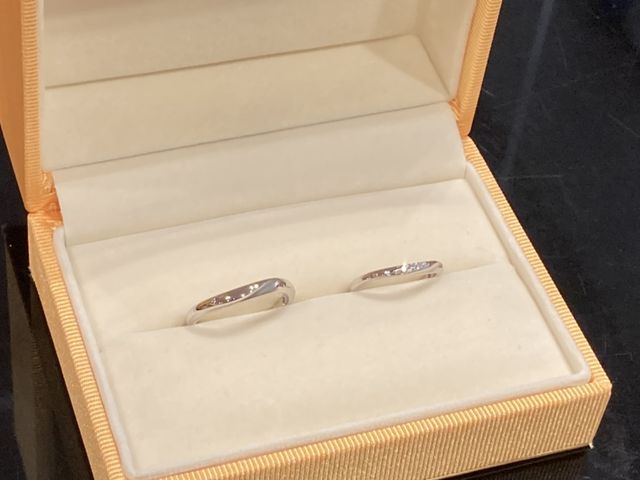 購入した結婚指輪です