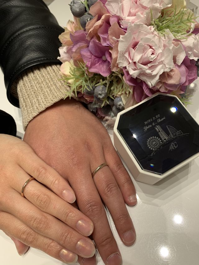 購入した際に店舗で撮影していただきました。