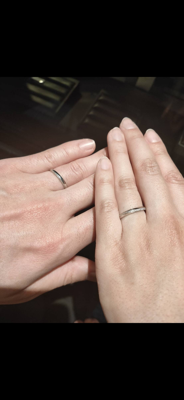 コロネット。女性はダイヤとミル打ち。男性はミル打ちのみ。