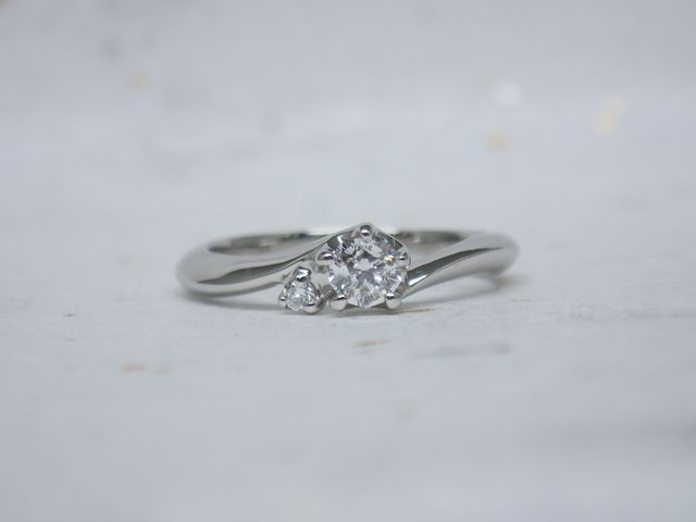 プラチナで作成したリング