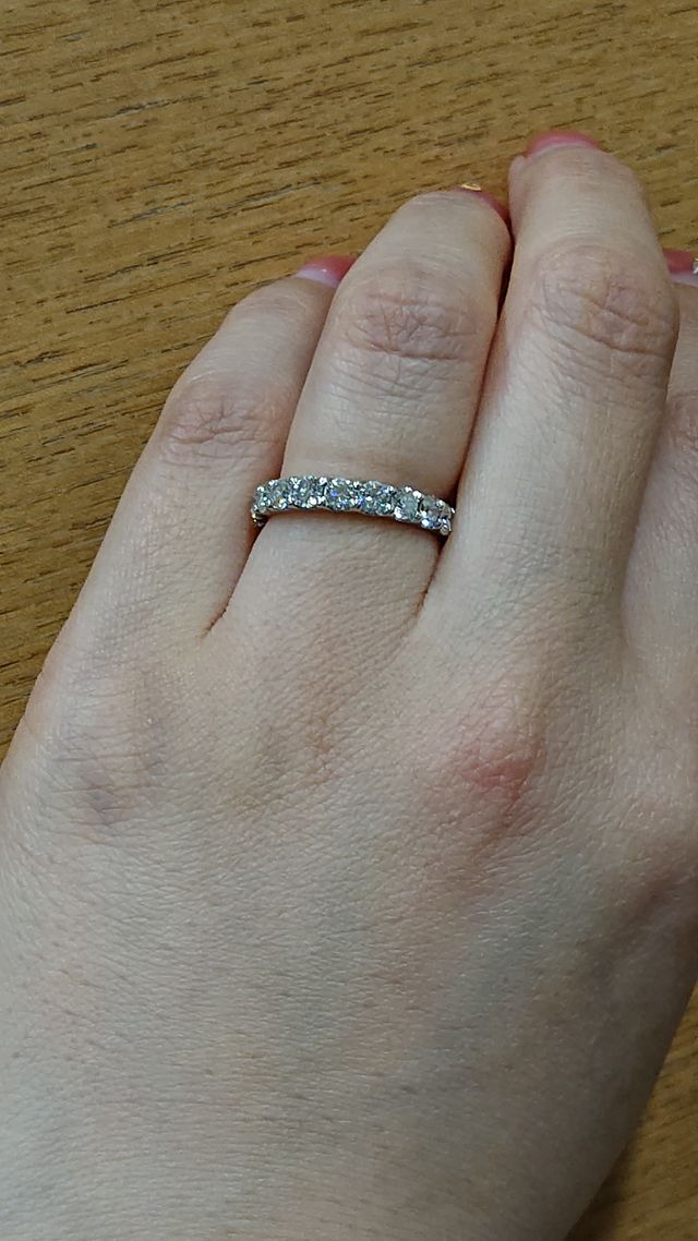 ハーフエタニティ『花園』1.0カラット