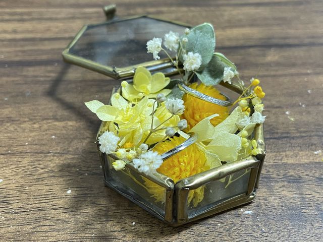 旦那さんの方はつや消しをなしにしました。