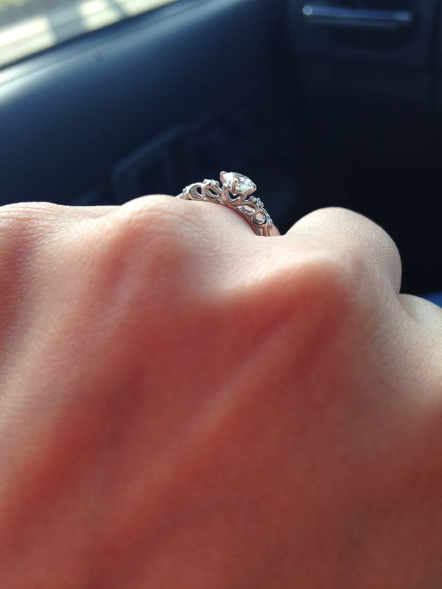 ハートの上にダイヤ