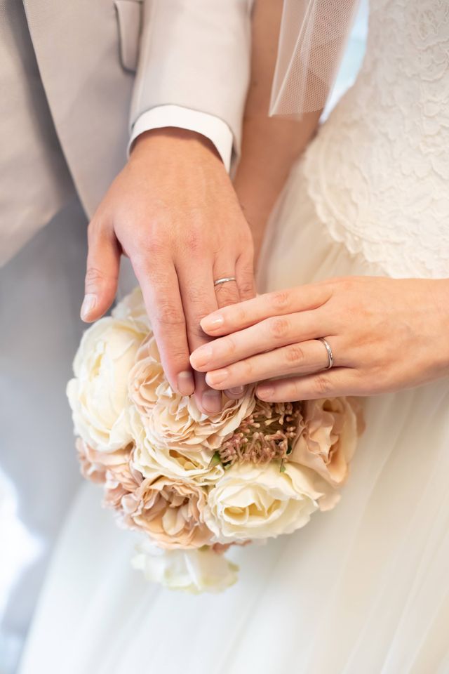 お揃いの指輪を初めて付けた時は感動でした！