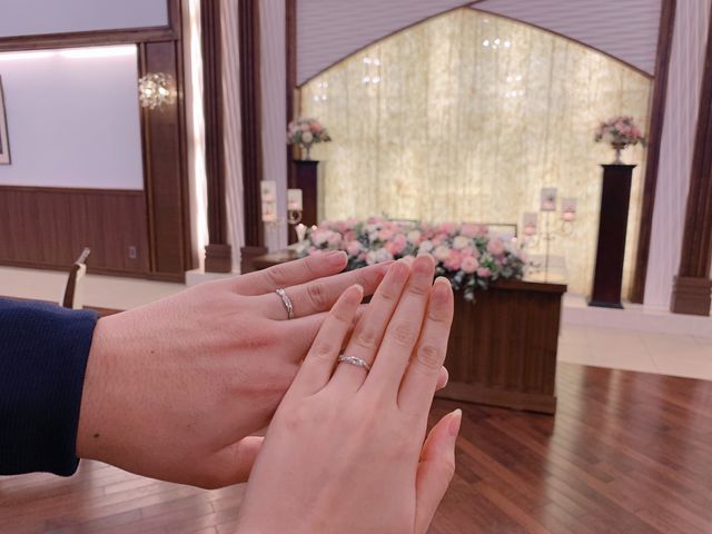 結婚式場見学時に撮影しました。