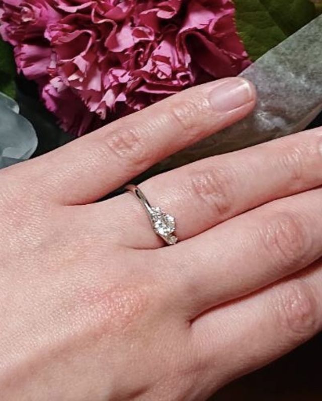 プロポーズした直後の写真です。