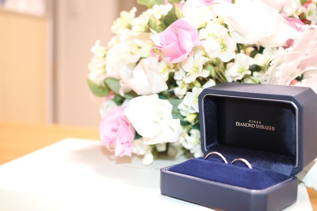 指輪完成して、取りに行って
すぐに撮った写真