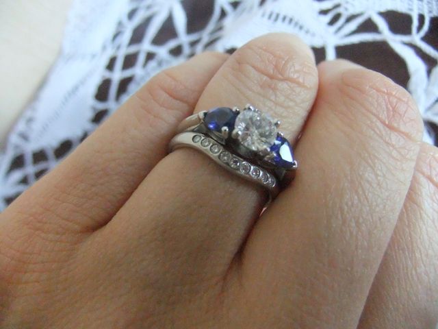 エンゲージリングとの重ね付け