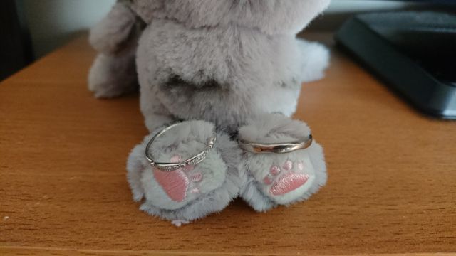 夫婦納得した指輪です。