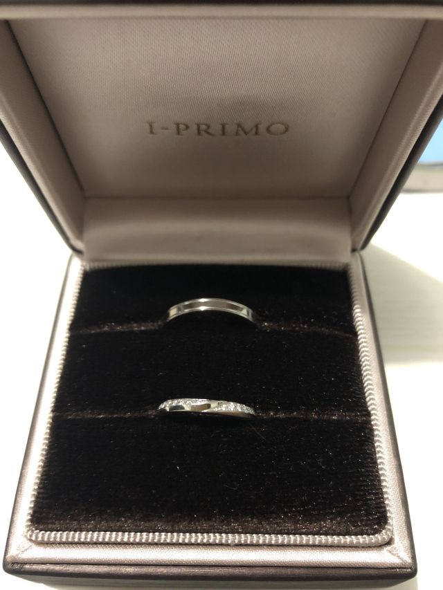 上　旦那さんリング
下　嫁さんリング