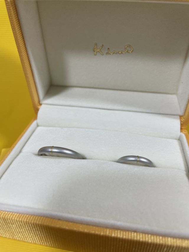 純金糸が目立つ様に表面をマッドに仕上げてもらいました。