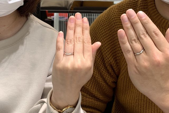 お店で着用したときに撮っていただきました