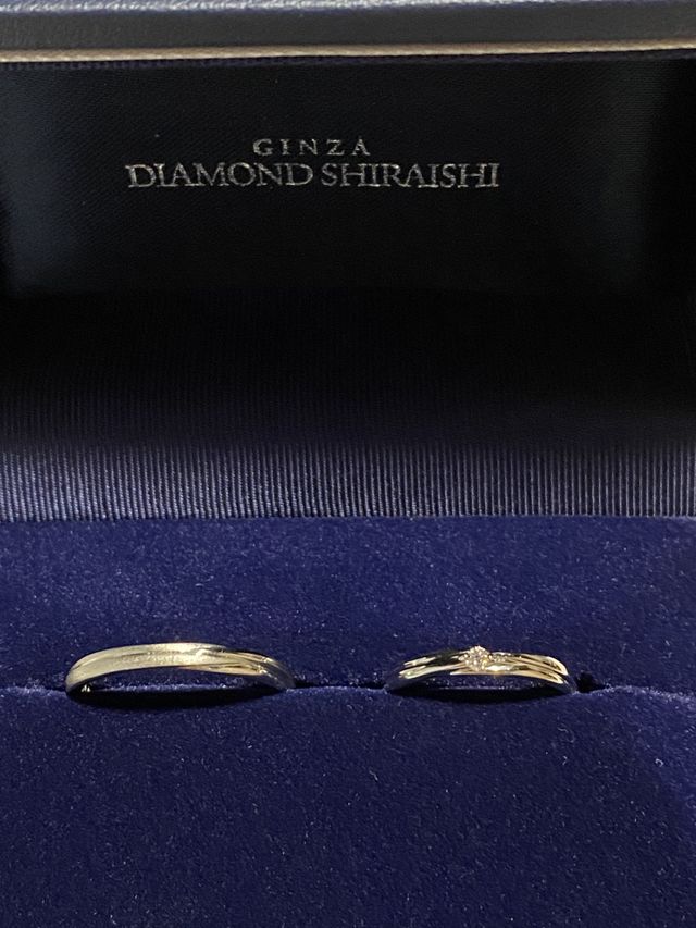 男性用は無料でつや消し加工入れてもらいました。