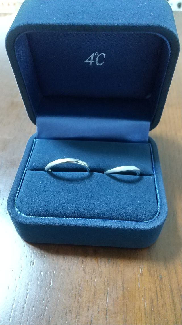 ４℃にて結婚指輪を購入しました