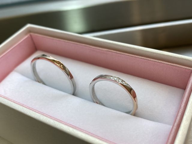 悩んだ末&hellip;2人で選んだ指輪です！