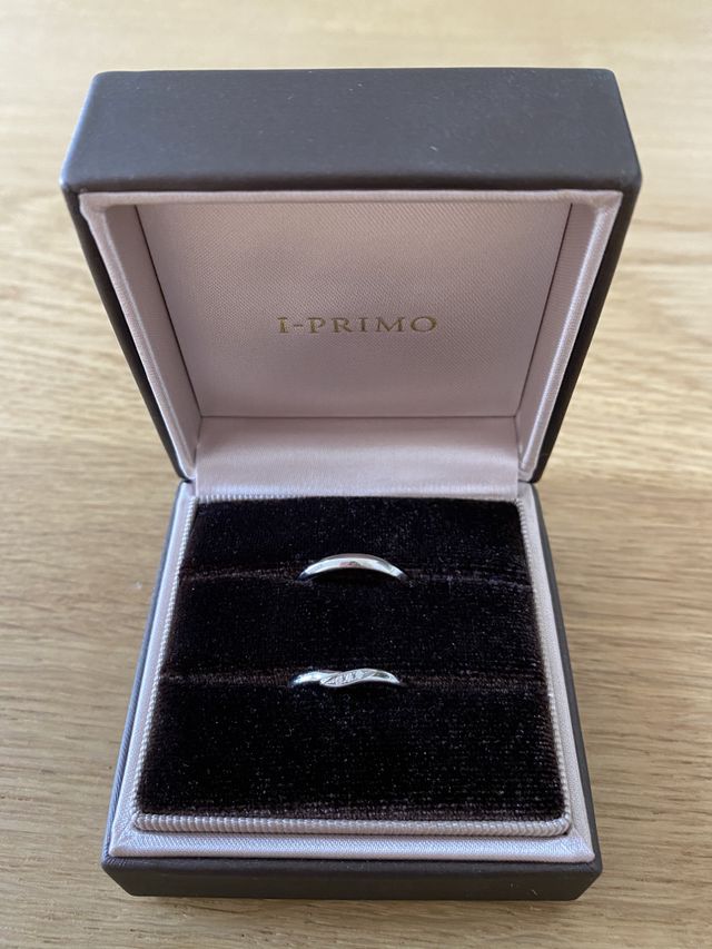 夫婦で違うデザインにしました。