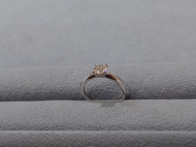 某ブランドのモデルを指に合わせました。