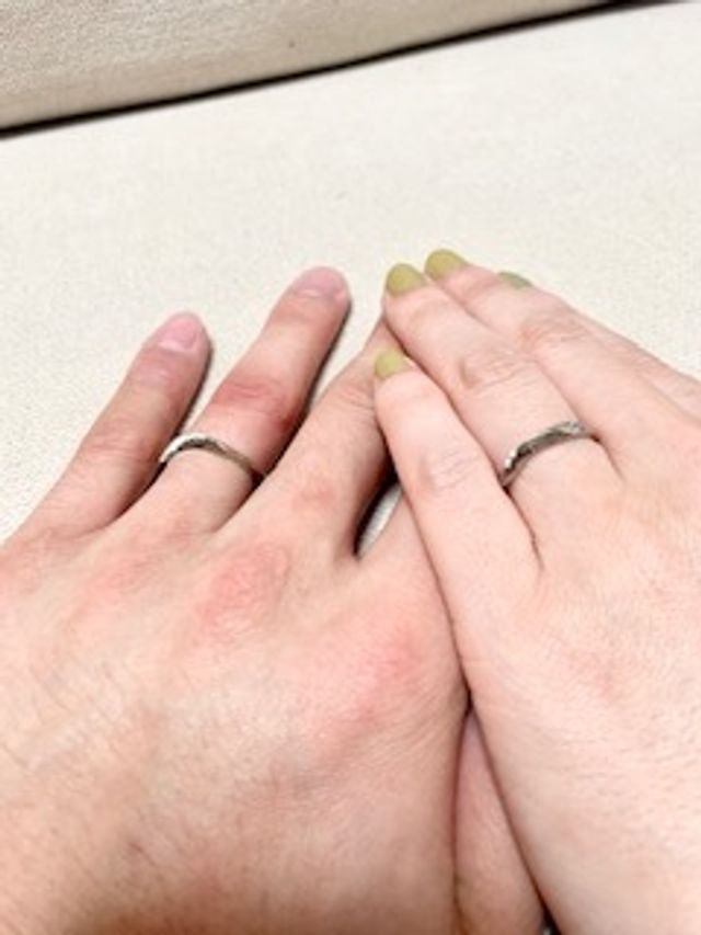 指輪の受け取り