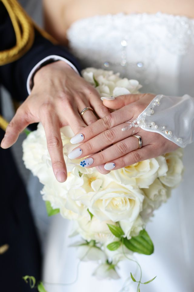 二人が納得いくデザインがなかったので、手作りでつくりました。