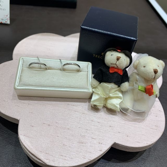 試着した指輪です